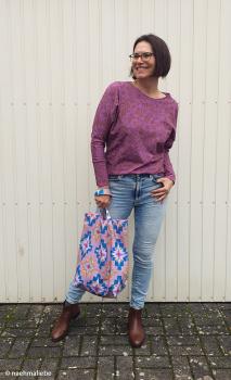 Preview: Dekodruck Sound Sterne auf Flieder by Cherry Picking von Swafing